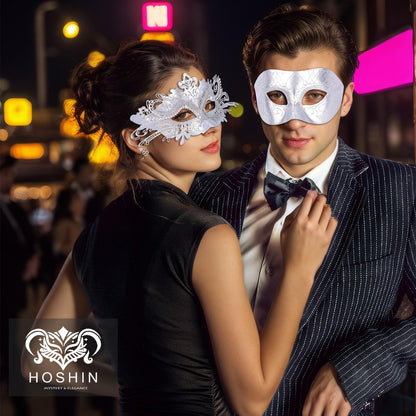 Masquerade Masks - Elegant Mardi Gras Party Masks - Premium Decorative Masks for Women and Men