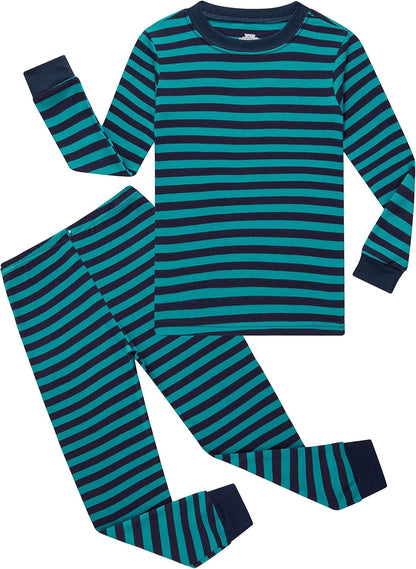 Boys Cotton Pajamas 2 Piece Set Kids Toddler Sleepwear PJs Bf2022-76