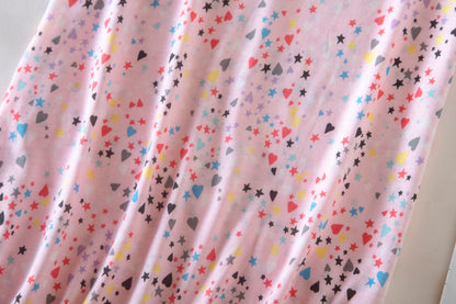 PNAEONG 3 Pack Women's Cotton Nightgown Sleepwear Short Sleeves Shirt Casual Print Sleepdress