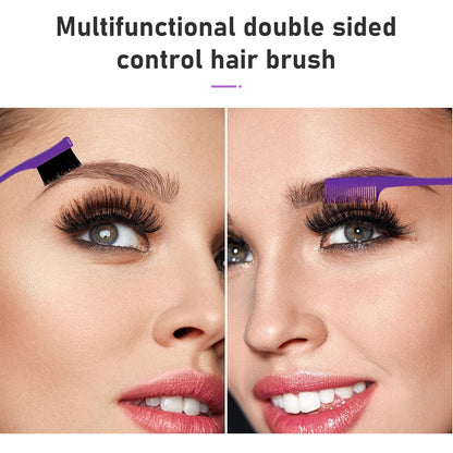 Hair Brush Set 12 Pieces Double Sided Edge Brush Teasing Combs Styling Kit