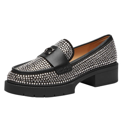 CX031 BLK 7 B Leah Crystal LFR Black 7 B