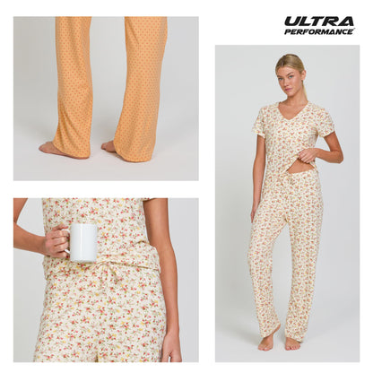 Women's Pajama Sets 2 Pack - Soft Lounge PJ Pants Set for Sleeping & Lounging