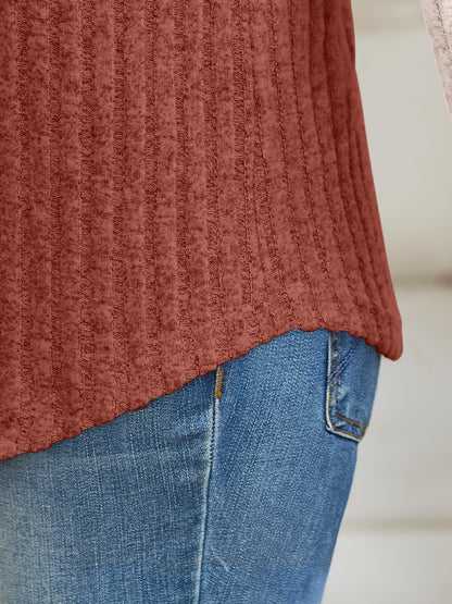 Women's Long Sleeve Tunic Tops - Dressy Casual Color Block Sweaters