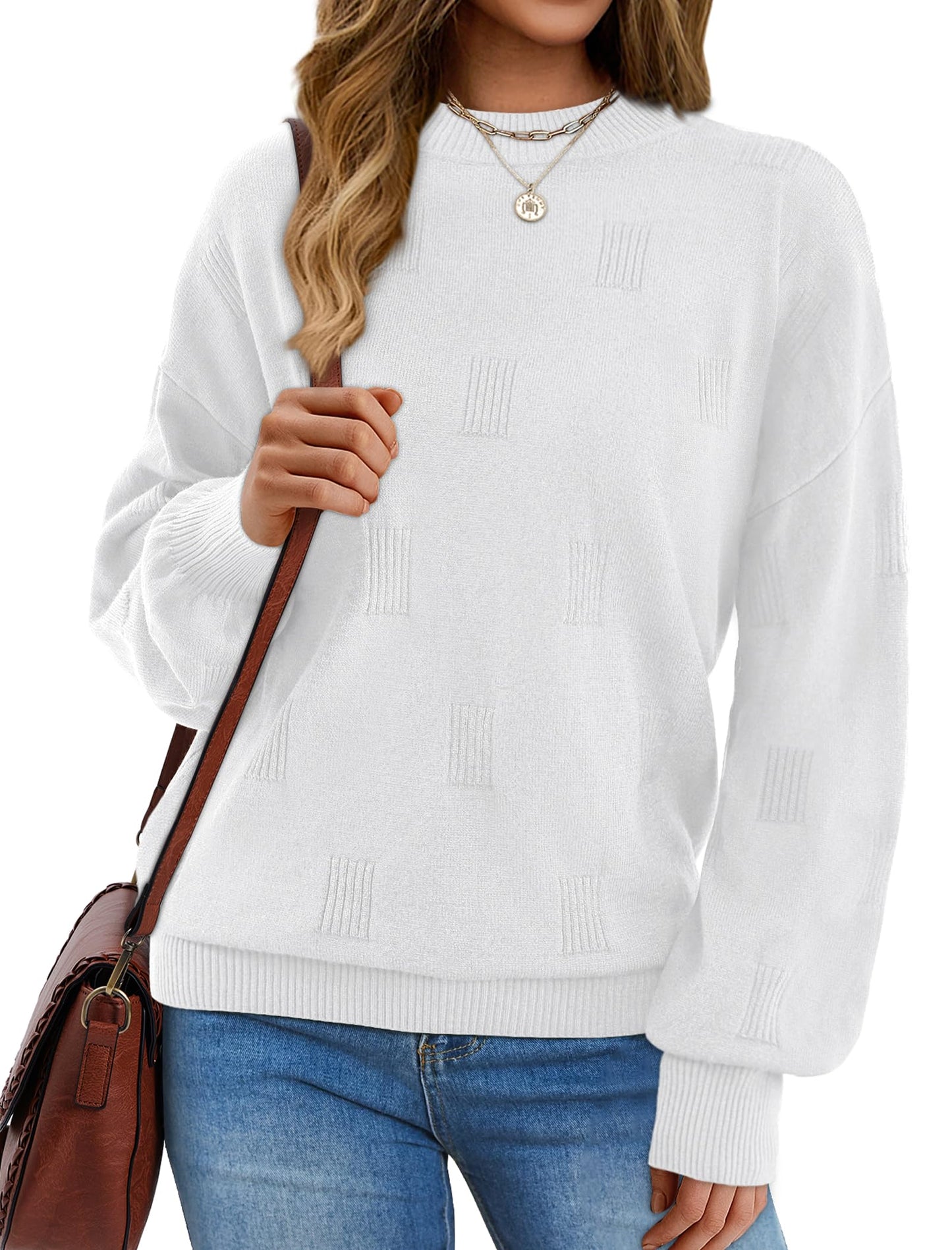 Women's Turtleneck Sweaters - Knit Pullover Long Sleeve Fall Fashion Top