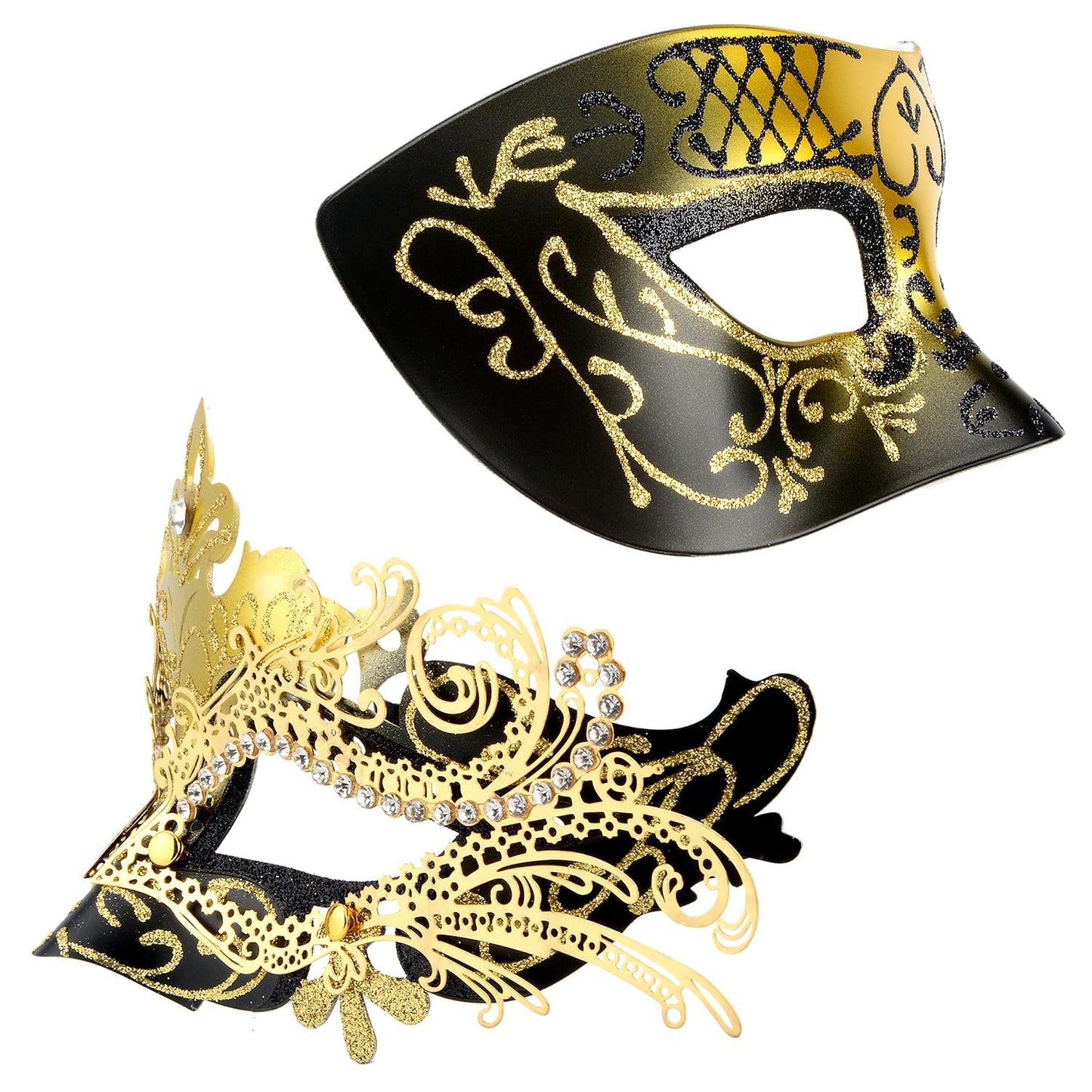 Masquerade Masks - Elegant Mardi Gras Party Masks - Premium Decorative Masks for Women and Men