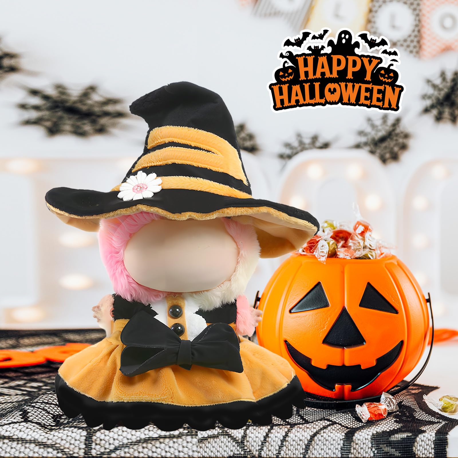 3 Piece Handmade Crochet Outfit for 17cm Dolls - Heart Sweater Hat & Bag Set