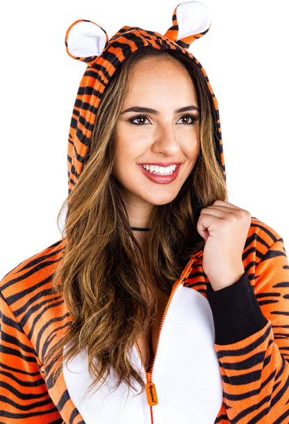 Deer Costume Dress - Women's Animal Halloween Outfit with Antlers and Crown