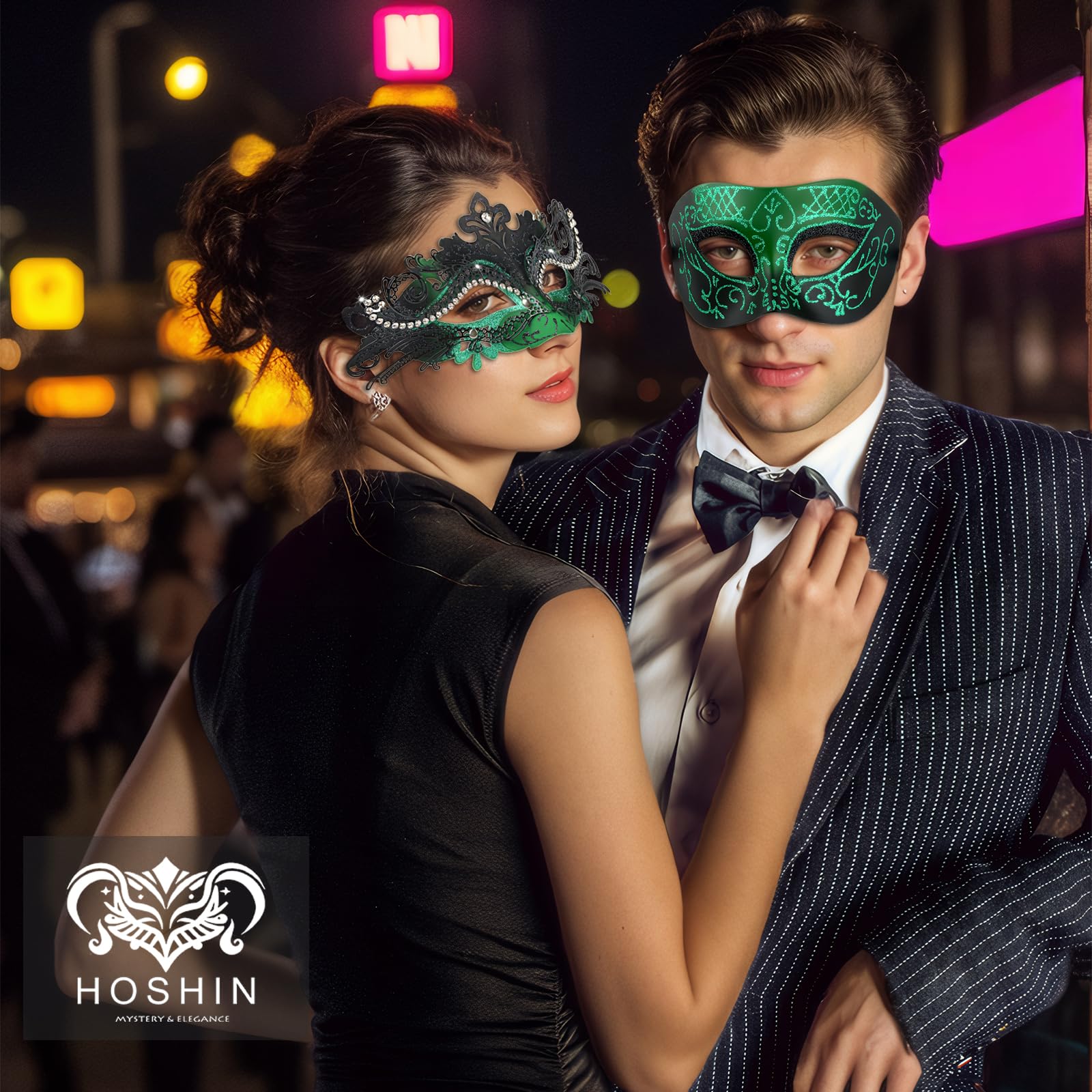 Masquerade Masks - Elegant Mardi Gras Party Masks - Premium Decorative Masks for Women and Men