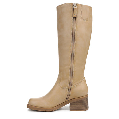Dr. Scholl's Women's Joplin Knee High Boot Warm Tan - Wide Calf 10 M