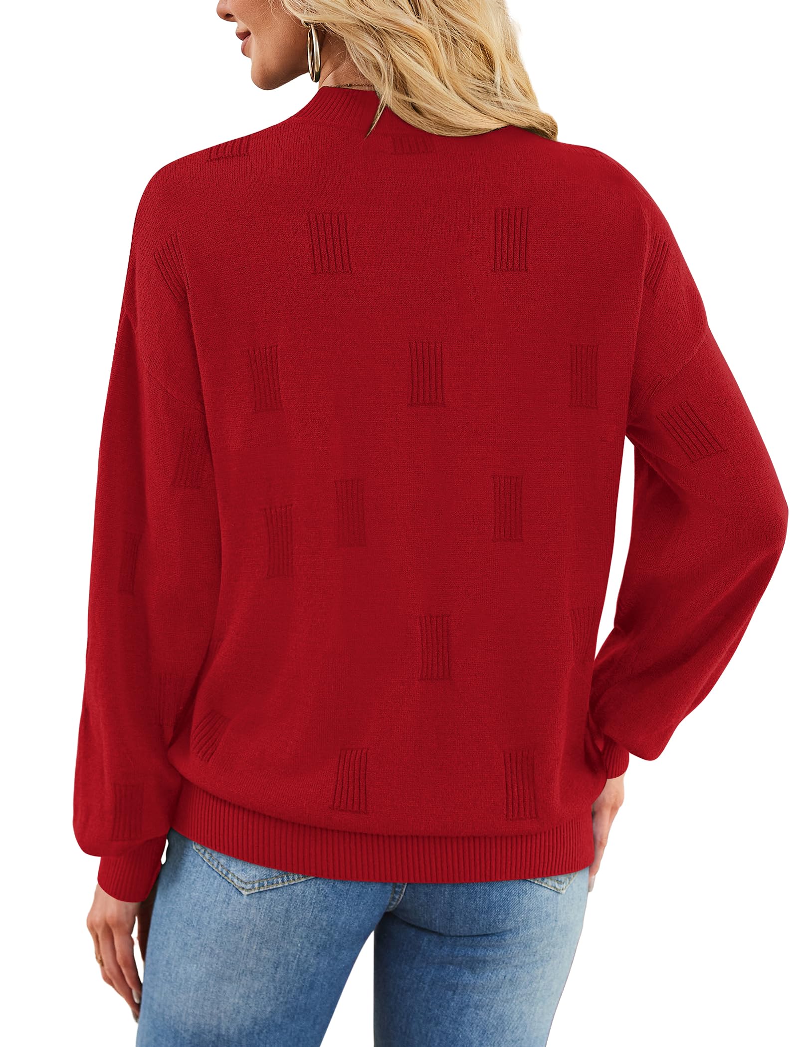 Women's Turtleneck Sweaters - Knit Pullover Long Sleeve Fall Fashion Top