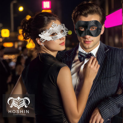 Masquerade Masks - Elegant Mardi Gras Party Masks - Premium Decorative Masks for Women and Men