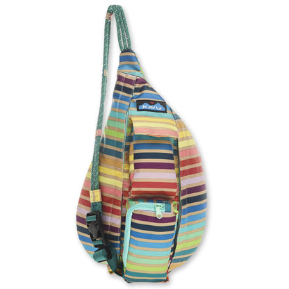 Mini Rope Sling Pack Adjustable Crossbody Bag for Women One Size Summer Stripe