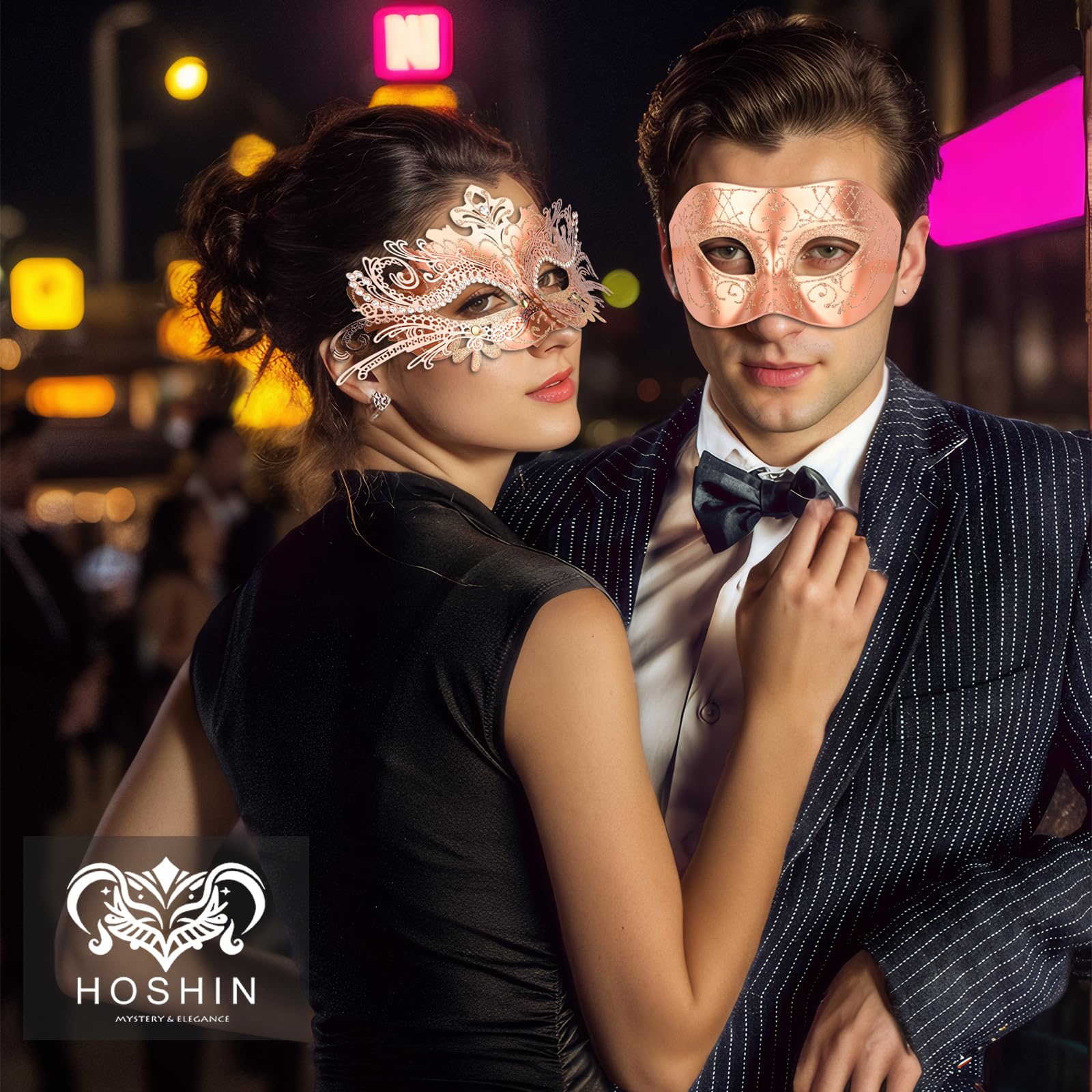 Masquerade Masks - Elegant Mardi Gras Party Masks - Premium Decorative Masks for Women and Men