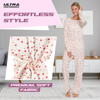 Women's Pajama Sets 2 Pack - Soft Lounge PJ Pants Set for Sleeping & Lounging