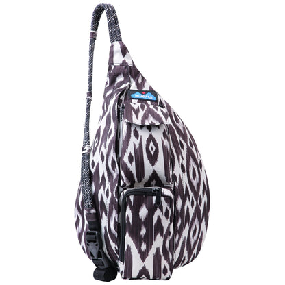 Mini Rope Sling Pack Adjustable Crossbody Bag for Women One Size Shadow Ikat