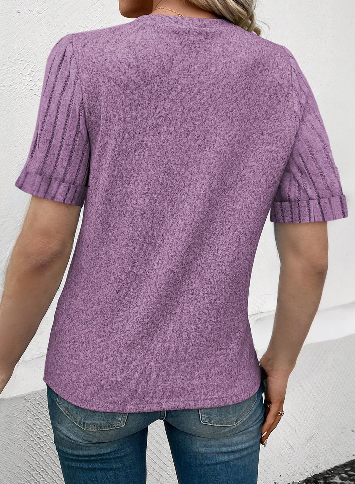 Women's Casual Short Sleeve T-Shirt Loose Fit Summer Top