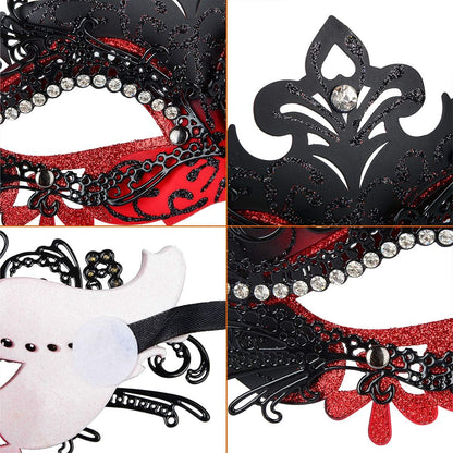 Masquerade Masks - Elegant Mardi Gras Party Masks - Premium Decorative Masks for Women and Men