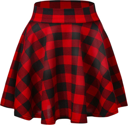 Urban CoCo Women's Basic Versatile Stretchy Flared Casual Mini Skater Skirt #13