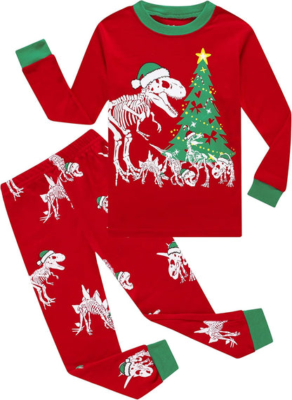 Boys Cotton Pajamas 2 Piece Set Kids Toddler Sleepwear PJs