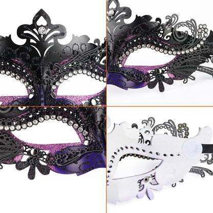 Masquerade Masks - Elegant Mardi Gras Party Masks - Premium Decorative Masks for Women and Men