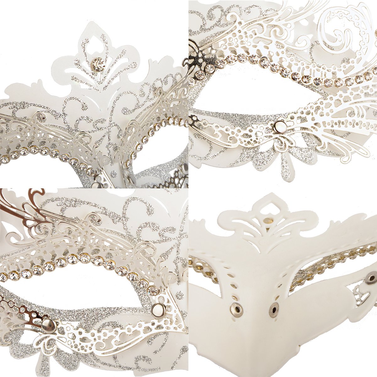 Masquerade Masks - Elegant Mardi Gras Party Masks - Premium Decorative Masks for Women and Men