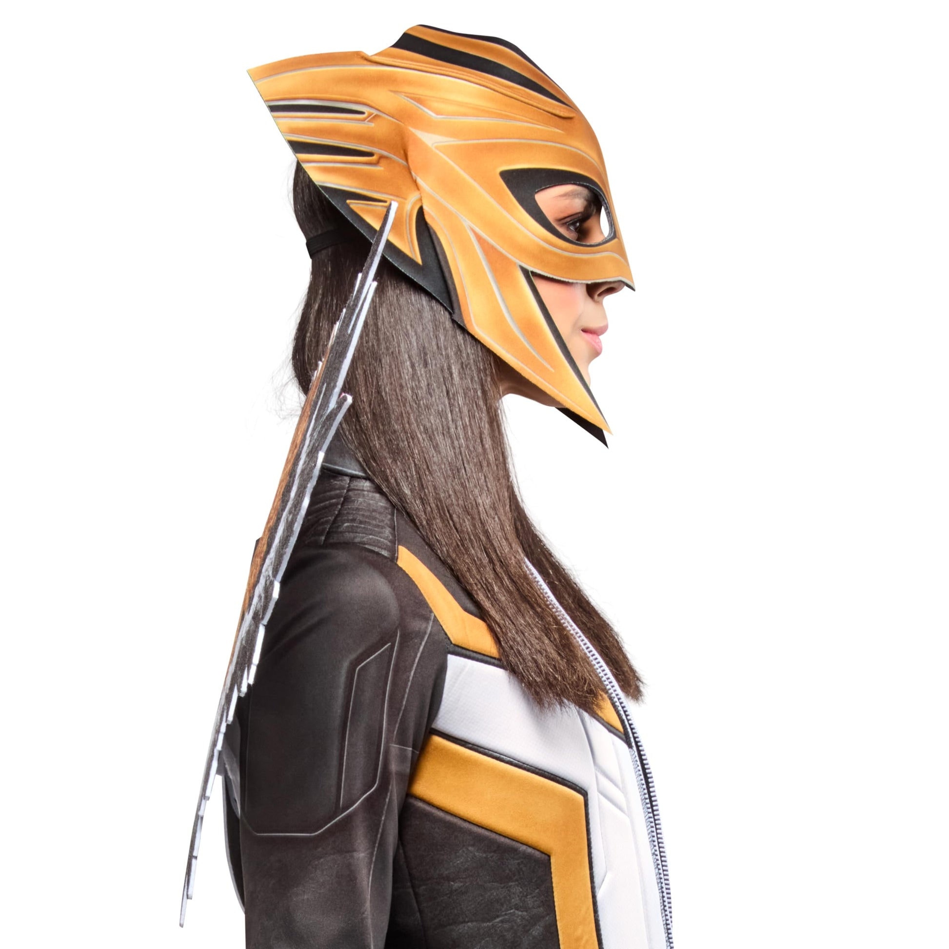 Hawk Girl Costume - Women's Superman Movie Jumpsuit with Wings and Headpiece