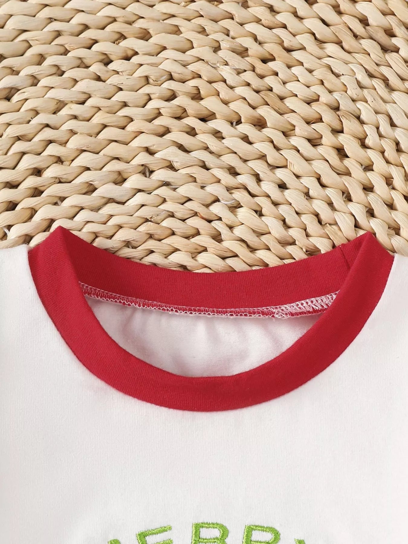 Children's Christmas Reindeer Striped Pajama Set