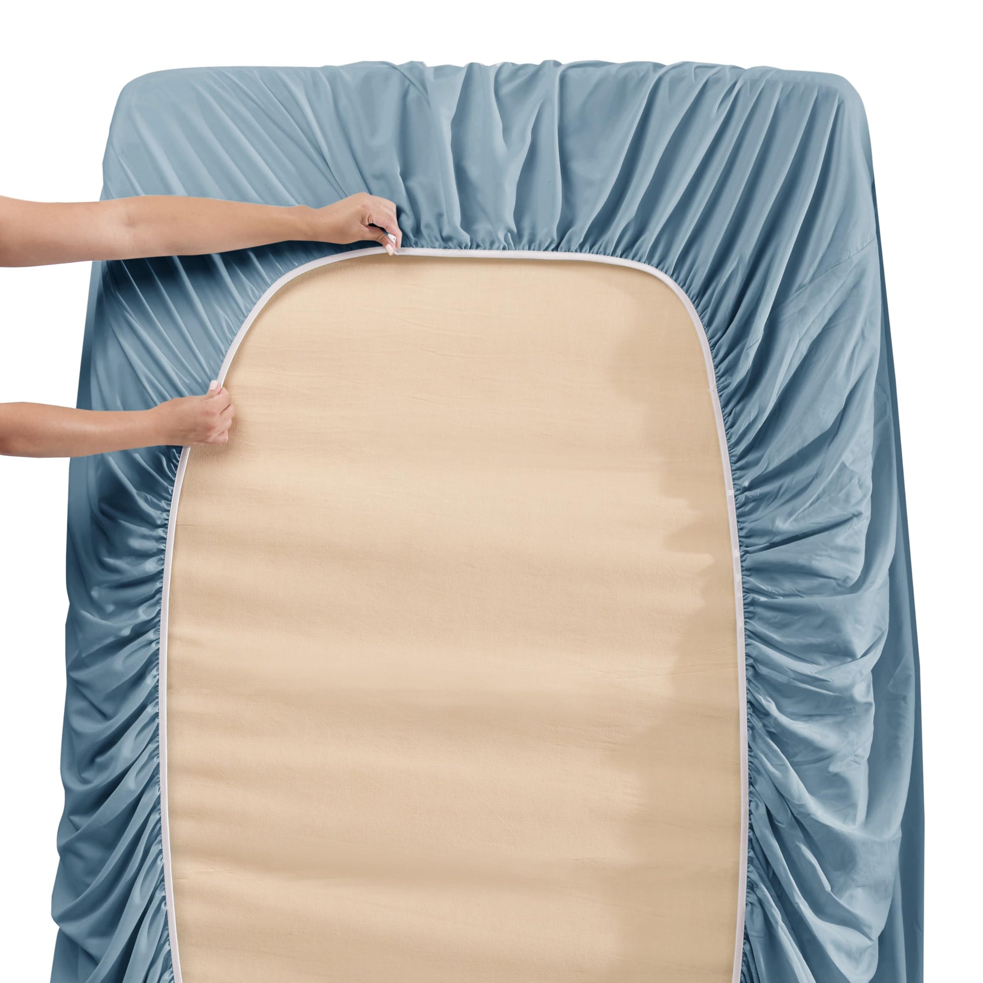 King Size Deep Pocket Sheet Set 6 Piece - Extra Deep Fitted Sheets 18-24 Inch Microfiber Linen