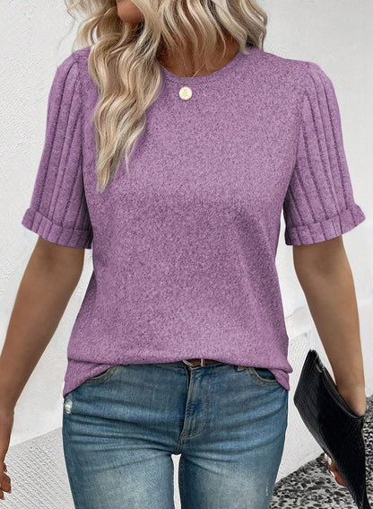 Women's Casual Short Sleeve T-Shirt Loose Fit Summer Top