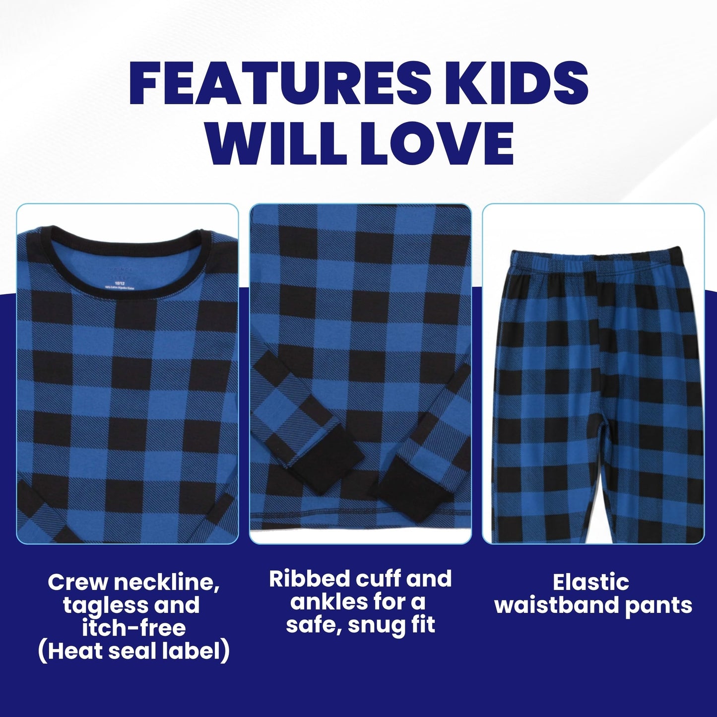 PRINCE OF SLEEP Boys Cotton Pajamas Sets