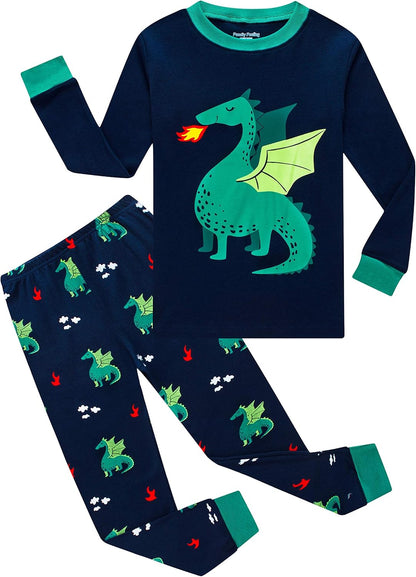 Boys Cotton Pajamas 2 Piece Set Kids Toddler Sleepwear PJs