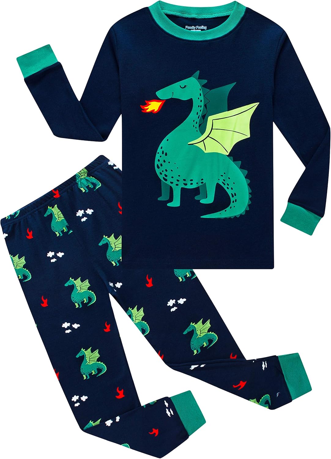 Boys Cotton Pajamas 2 Piece Set Kids Toddler Sleepwear PJs