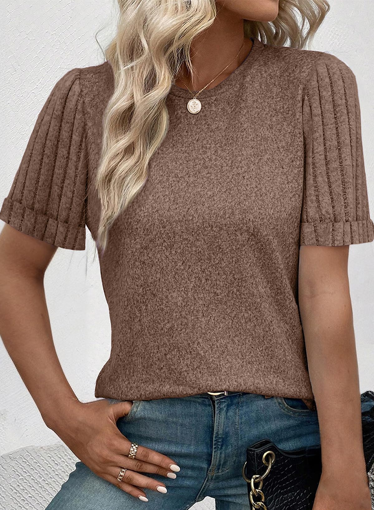 Women's Casual Short Sleeve T-Shirt Loose Fit Summer Top