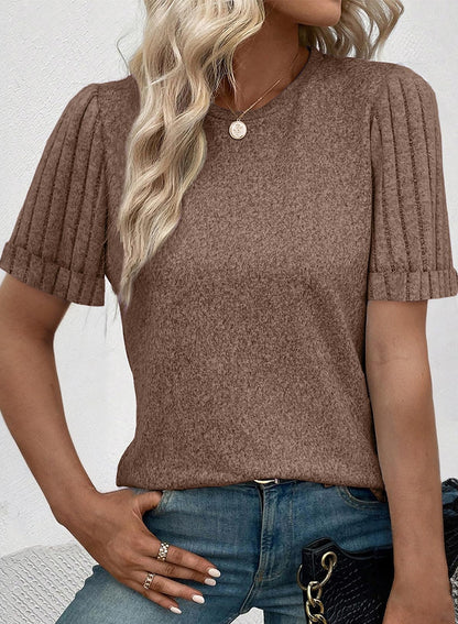 Women's Casual Short Sleeve T-Shirt Loose Fit Summer Top