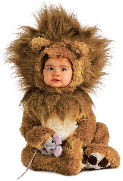 Baby Lion Cub Costume Romper - Infant Noah's Ark Animal Outfit with Hood
