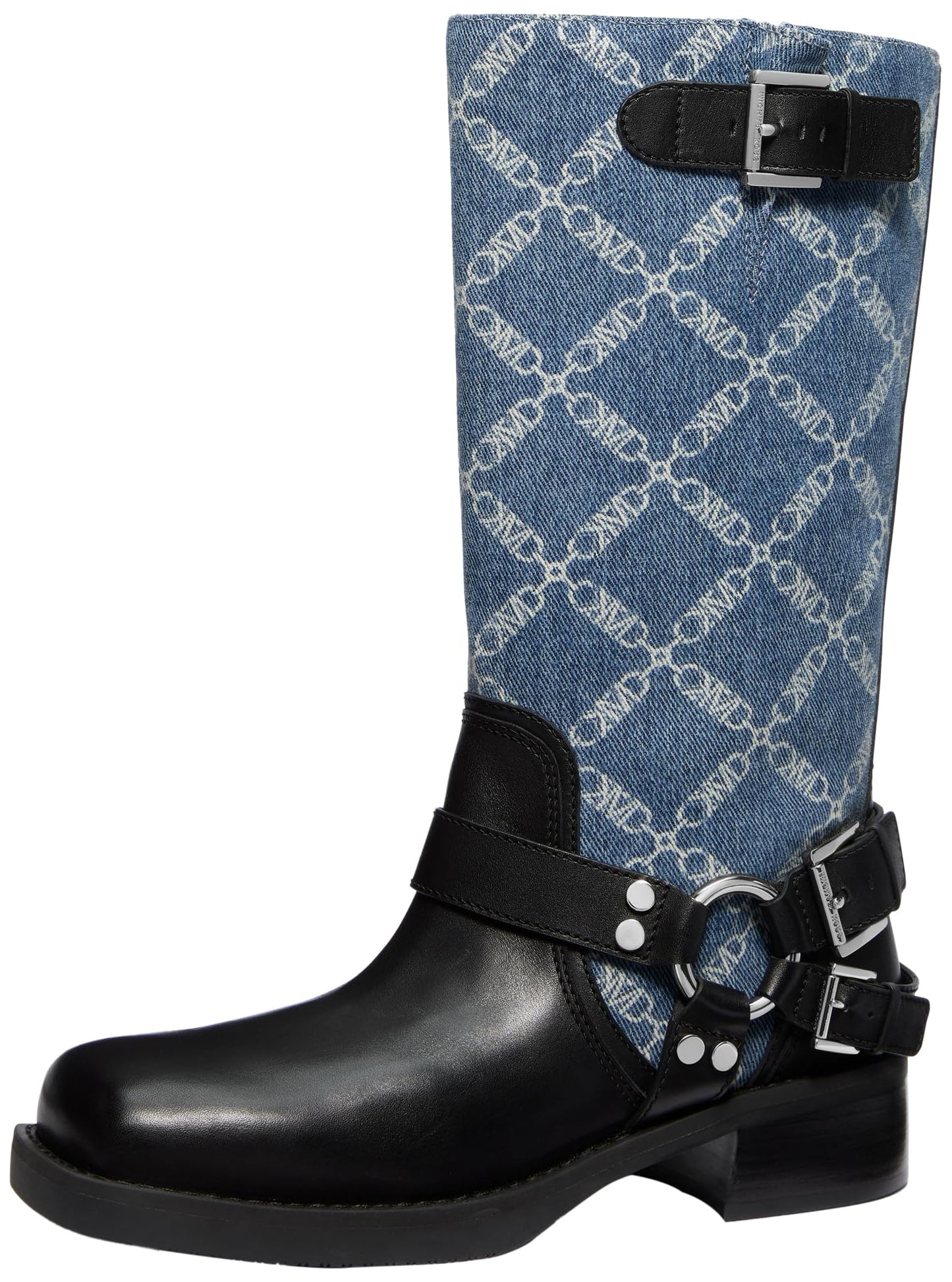 Michael Kors Women's Crosby Moto Boot, Union Wash, 7