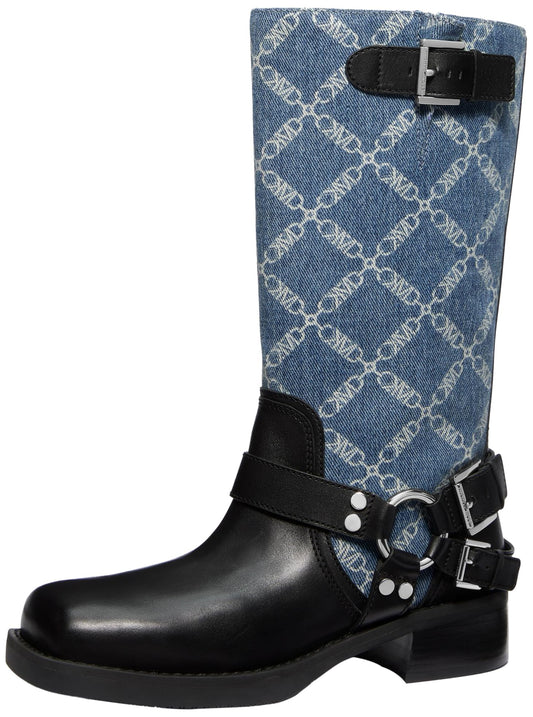 Michael Kors Women's Crosby Moto Boot, Union Wash, 7