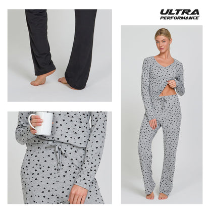 Women's Pajama Sets 2 Pack - Soft Lounge PJ Pants Set for Sleeping & Lounging