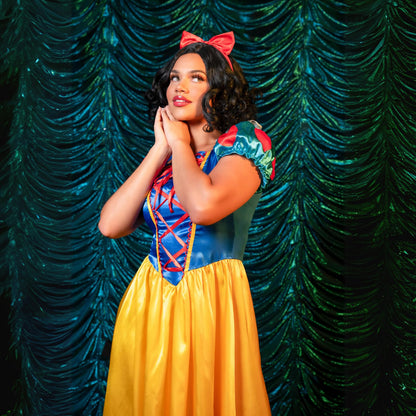 Snow White Costume - Classic Princess Dress Full Length Women's Outfit