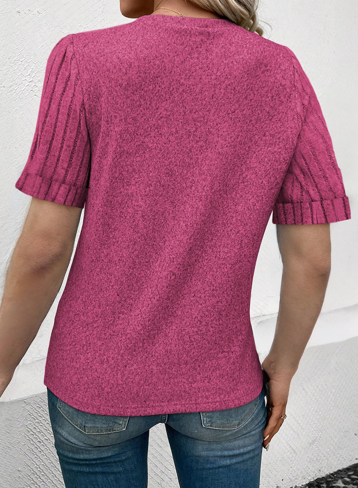 Women's Casual Short Sleeve T-Shirt Loose Fit Summer Top