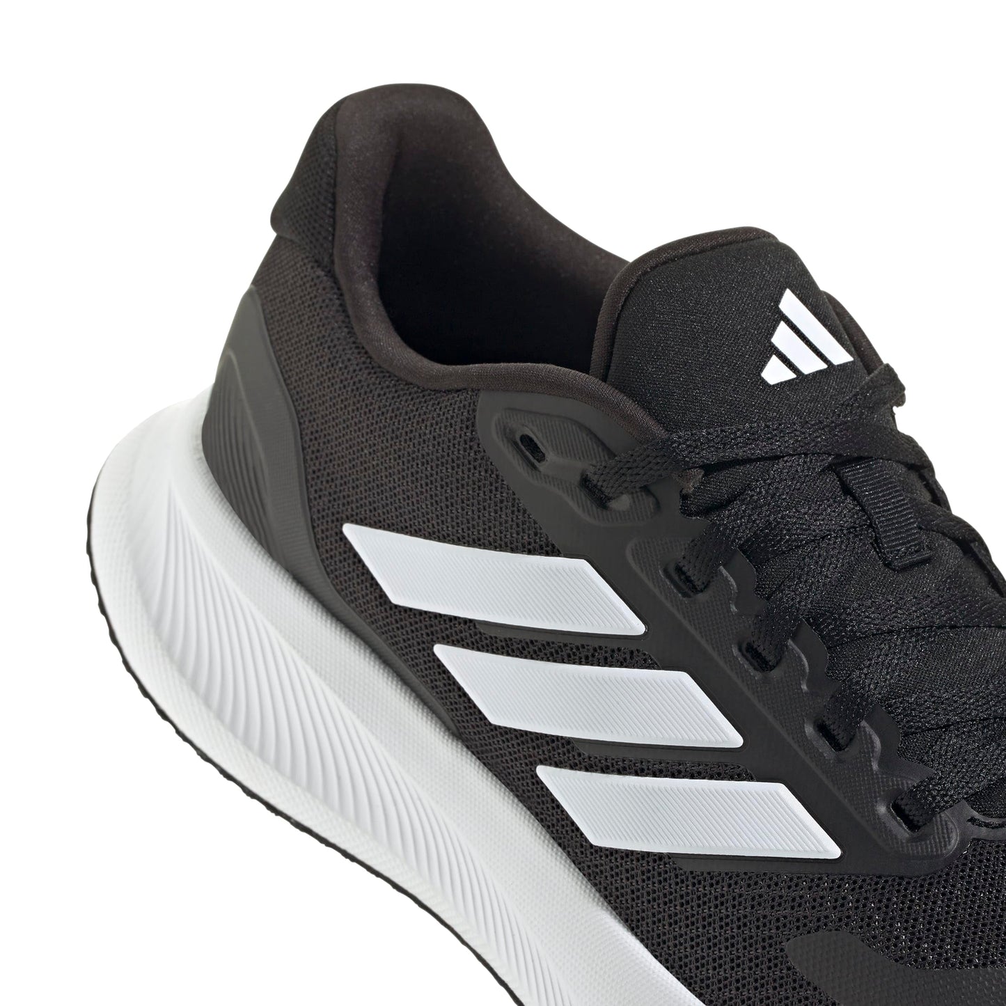 Adidas Women's Run Falcon 5, Black/White/Black, 8