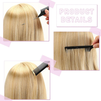 Hair Brush Set 12 Pieces Double Sided Edge Brush Teasing Combs Styling Kit