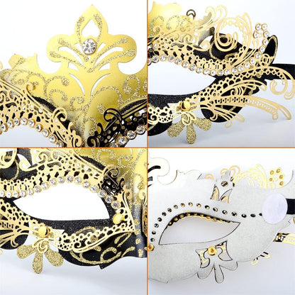 Masquerade Masks - Elegant Mardi Gras Party Masks - Premium Decorative Masks for Women and Men