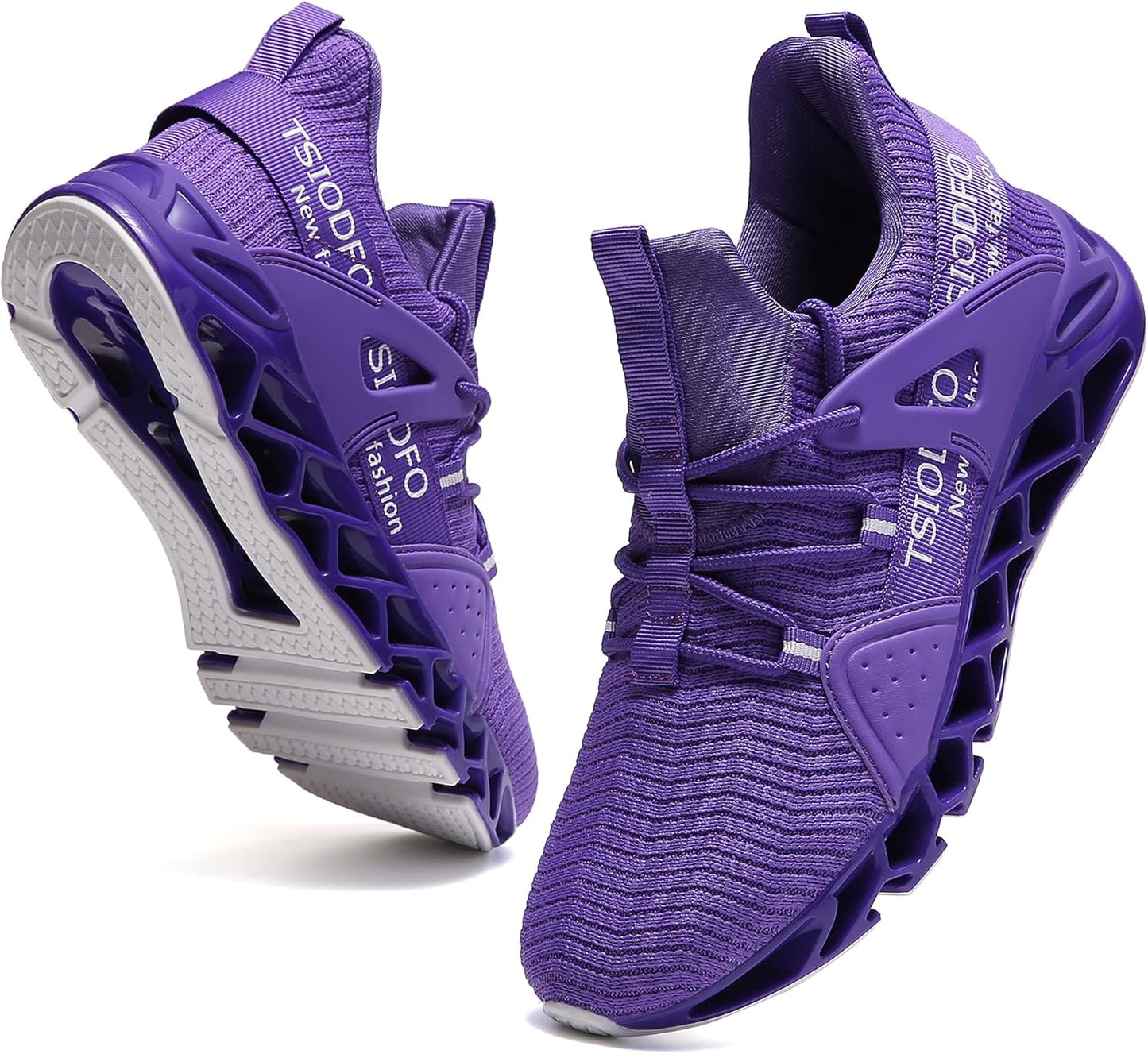 Women's Walking Shoes Breathable Mesh Sport Sneakers 6099 Purple