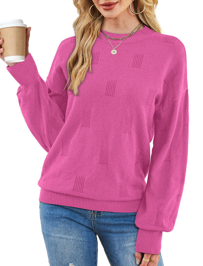 Women's Turtleneck Sweaters - Knit Pullover Long Sleeve Fall Fashion Top
