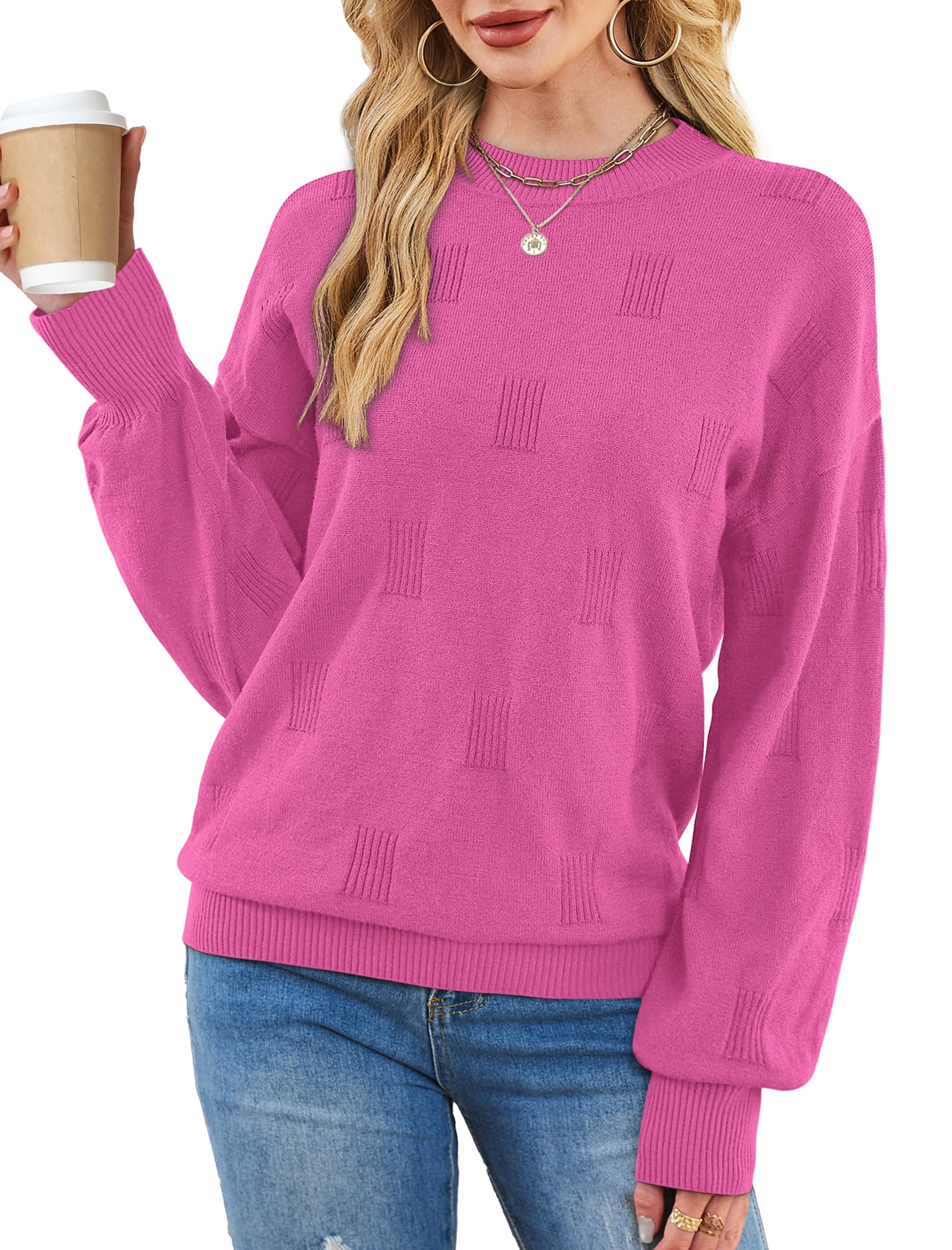 Women's Turtleneck Sweaters - Knit Pullover Long Sleeve Fall Fashion Top