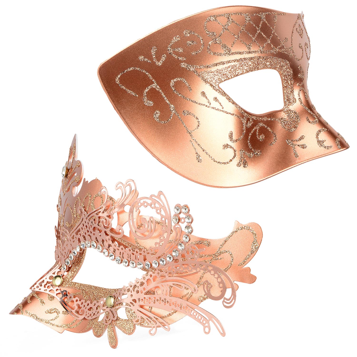 Masquerade Masks - Elegant Mardi Gras Party Masks - Premium Decorative Masks for Women and Men