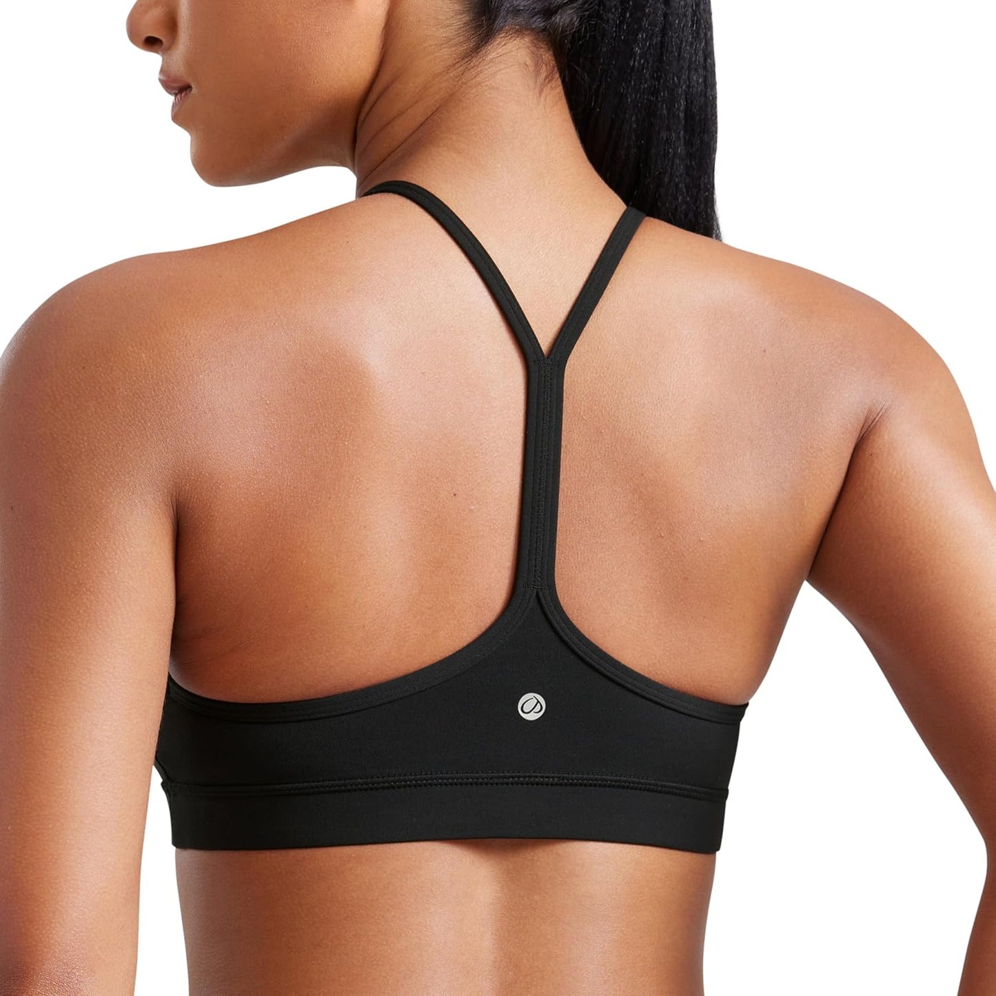 Women's Y-Back Sports Bra Padded Racerback Low Impact Workout Top
