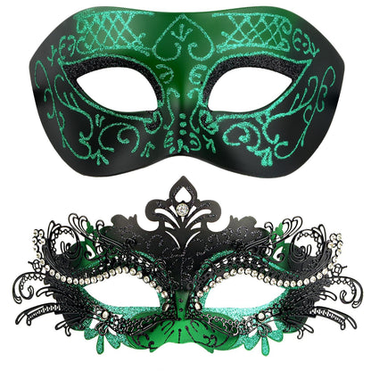 Masquerade Masks - Elegant Mardi Gras Party Masks - Premium Decorative Masks for Women and Men