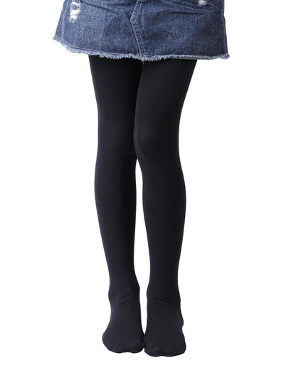 EVERSWE Girls Semi Opaque Footed Tights, Microfiber Tights